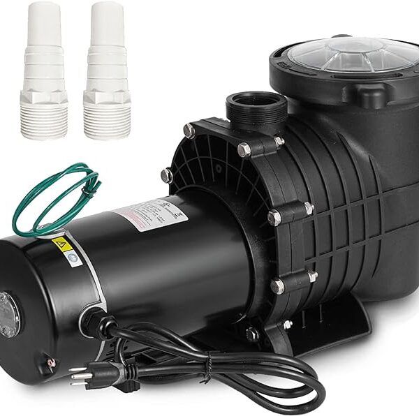 2HP Self Primming Pool Pump, Inground Above Ground Swimming Pool Pump