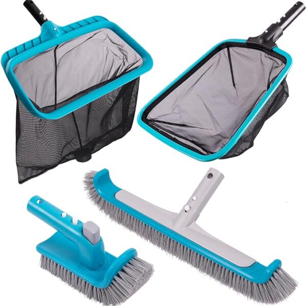 Sepetrel Deluxe Swimming Pool Cleaning Kit Including 2 Brush Heads